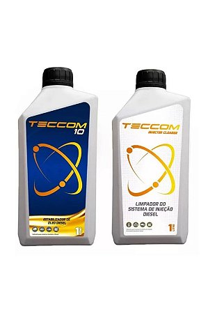 KIT Estabilizador Diesel Teccom 1 LT e Injector Cleaner Teccom 1 LT