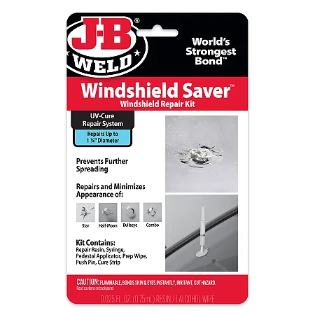 J-B Weld Windshield Saver 2100 - Kit de Reparo para Para-brisas