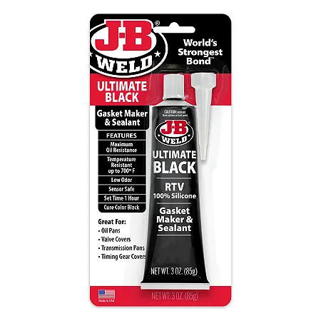 J-B Weld ULTIMATE BLACK 32329 85g - Silicone RTV de Alta Temperatura