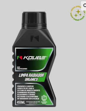 KOUBE Limpa Radiador Orgânico 450 ML para veículos Flex e Diesel