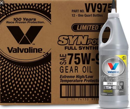 Óleo de Câmbio e Diferencial Sintético Valvoline SYNPOWER GEAR OIL 75W90 LS 946 ml