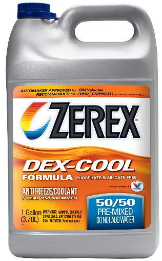 ZEREX DEX-COOL 50/50 3,78 L Valvoline (Aprovado GM Recomendado Ford VW Porsche Land Rover)