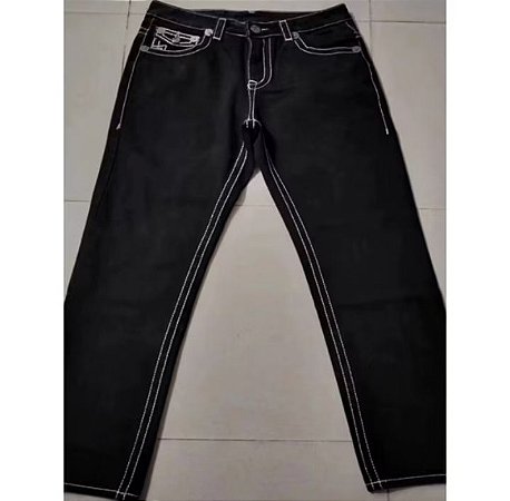 Calça jeans masculina, tamanho 48.