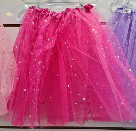 Saia de tule, tamanho único, infantil.