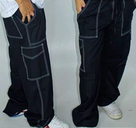 Calça cargo masculina, tamanho GG.