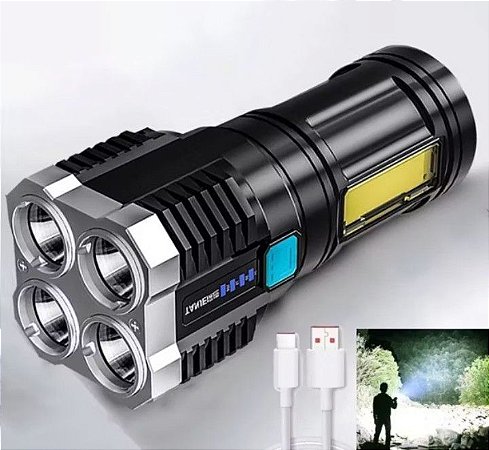 Lanterna recarregável, led.