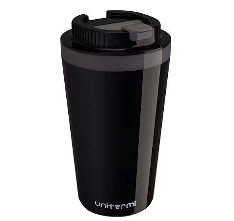 Copo térmico com tampa, 400 ml.
