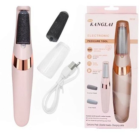 Lixador de pé elétrico, recarregável e com led.