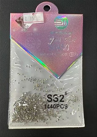 Strass para decoração.