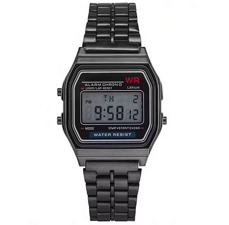 Relógio Casio digital estilo retrô/vintage, unissex.