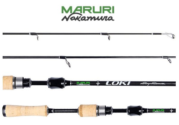 VARA MARURY By NAKAMURA LOKI  3 - 7Lb 6'0"  (1,80m) - Molinete (2 Partes)