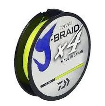 LINHA DAIWA J-BRAID X4 135 METROS AMARELO