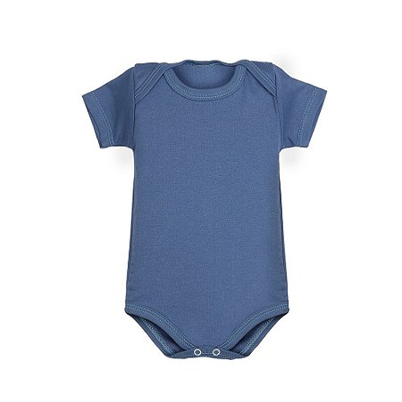 BODY PARA BEBÊS MANGA CURTA LISO ALGODÃO MASCULINO KIT 5 UNIDADES