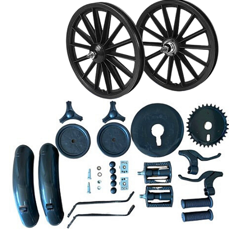 KIT MONT ARO-16 MASC PRETO RODA+ENGR COMPLETO