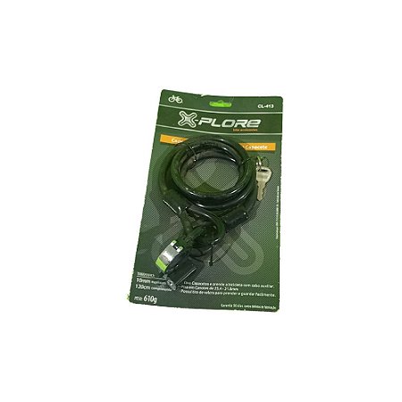 CADEADO 10MM X 12MM AÇO C/TRAVA PRETO CL-413