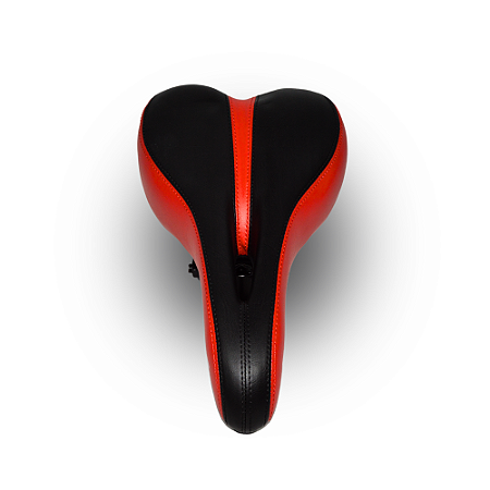 SELIM MTB VAZADO PRETO/VERMELHO C/CARRINHO