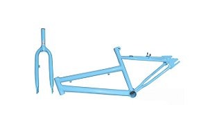 QUADRO + GARFO ARO-26 FEMININO AZUL BB CX-2-PCS