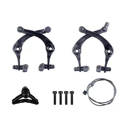 JG. FREIO U.BRAKE BMX ALUM. PRETO