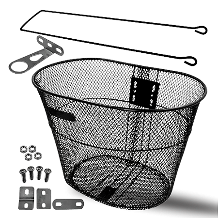 CESTA ARO-26 PRETA ARAMADA MEDIA C/HASTE C-10612