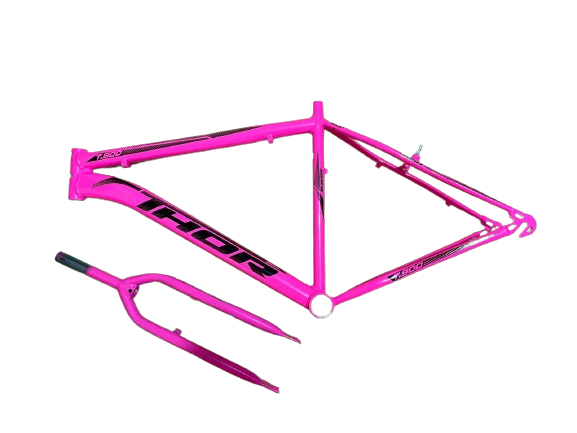 QUADRO + GARFO ARO-26 MASC. ALUM ROSA CHICLETE