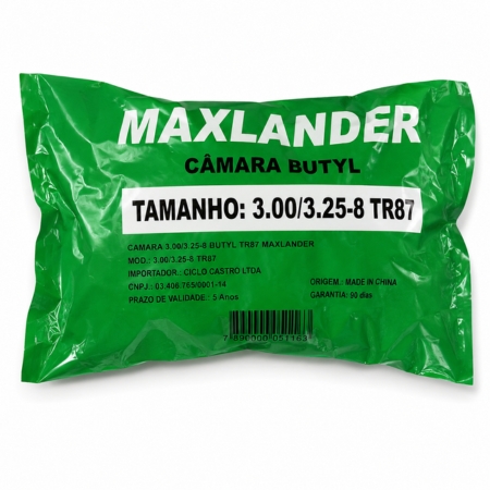 CAMARA CARRINHO DE MAO 3.25 X 8 MAXLANDER