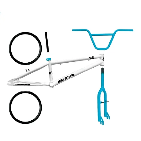 KIT BMX GTA 20 CX 2-KITS ACO. BCO/AZL-QUADRO+GRF+ARO+GUI+CAN-ABR