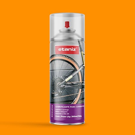 LUBRIFICANTE P/CORRENTE BIKE SPRAY ETANIZ  300ML