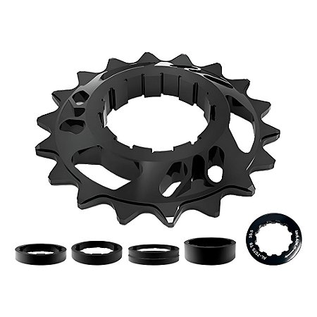 KIT SINGLE SPEED 18D PRETO 11720