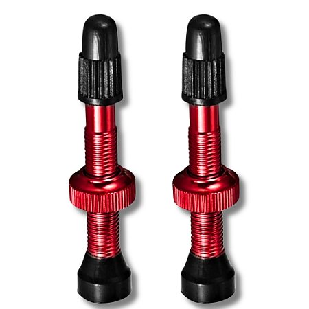 VALVULA P/ TUBELESS PRESTA 45MM PCT-2-PCS. VERM