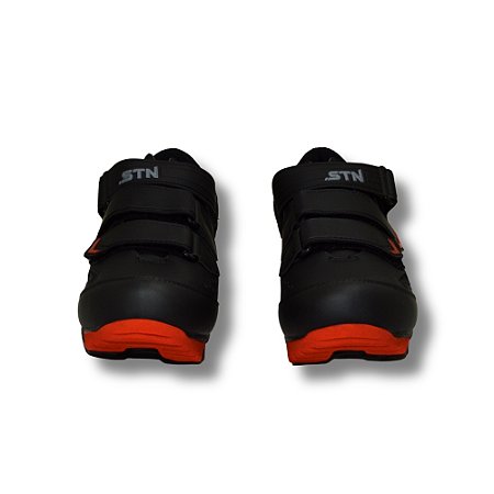 SAPATILHA MTB 3 VELCROS STN RACING 41-BR PTO/VERM