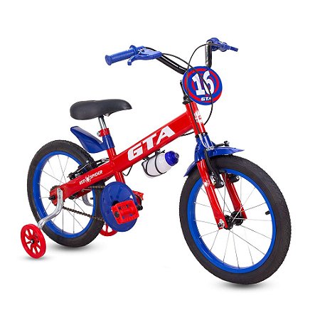 BICICLETA ARO 16 MASC VM/AZUL SPIDER NA CAIXA 12101