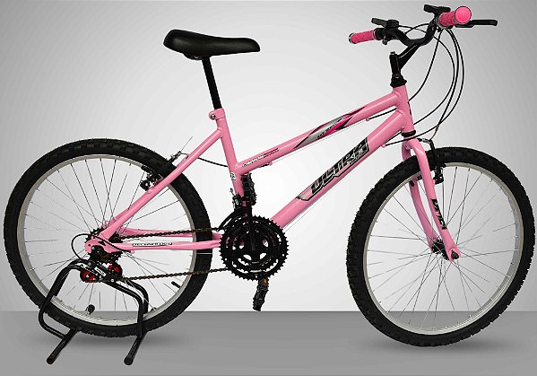 KIT BIC. 24 PRE MONT. 18-VEL FEMININA ROSA BEBE