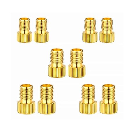 ADAPTADOR VALV. PRESTA DOURADO  PCT 10 PCS