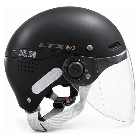 CAPACETE DE SCOOTER PRETO T-G C/VISEIRA