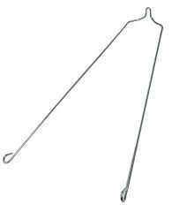 HASTE P/PARALAMA DIANT.SUECA 380-MM - ZINC. BRILHA