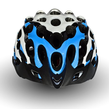 CAPACETE MTB MOD CATLIKE BCO/PTO/AZL FSC T-M