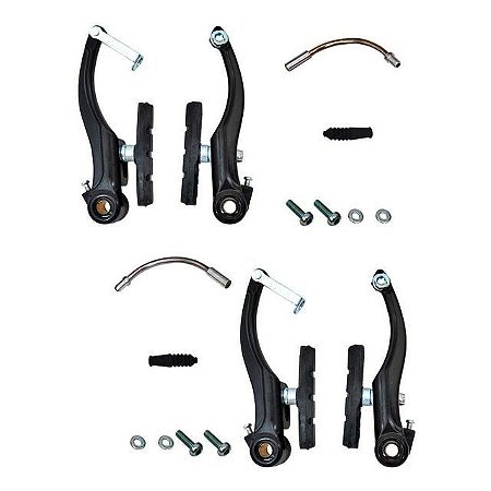 JG. FREIO V.BRAKE ALUM. PRETO ORBITAL 9174