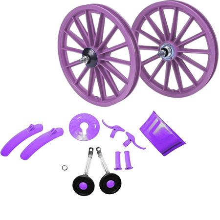 KIT MONT ARO-16 FEM LILAS CESTA+RODA+ENGR COMPLETO
