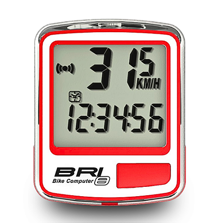 CICLO COMPUTER 08-BRI BCO/VERM. 8-FUNCOES