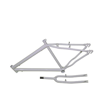 QUADRO + GARFO ARO-26 MASCULINO BRANCO CX-2-PCS