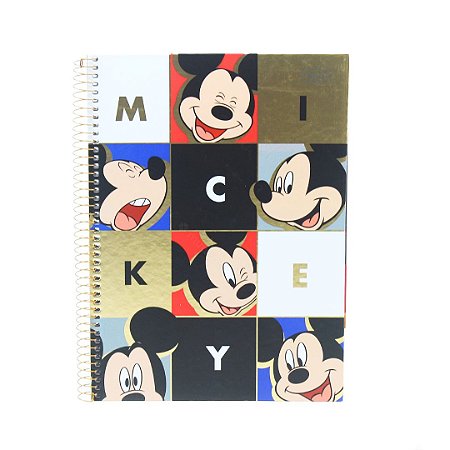 Caderno Universitário Mickey Fun Puzzle 80 Folhas