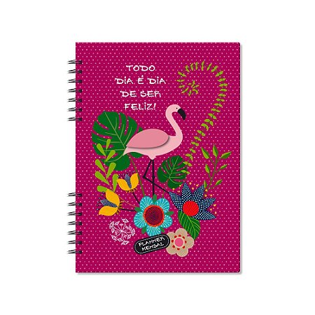 Planner Mensal Flamingo