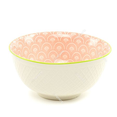 Bowl de Cerâmica Flamingo Real Rosa Grande