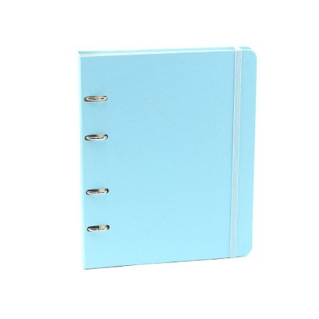 Caderno Criativo Argolado Azul Pastel