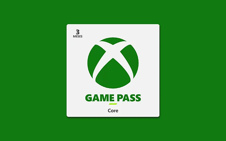 Cartão Xbox Game Pass CORE - 3 meses - APENAS BOLETO OU PIX