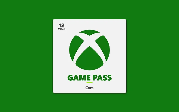Cartão Xbox Game Pass CORE - 12 meses - APENAS BOLETO OU PIX