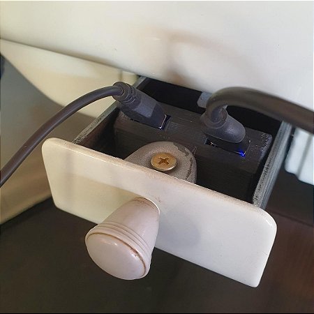 Carregador USB 12V para Cinzeiro do Fusca e VW Brasília – 2 Entradas