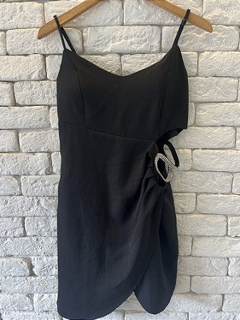 Vestido Preto com strass
