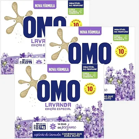 SABÃO EM PÓ OMO LAVANDA