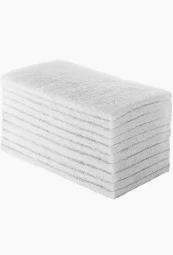 Fibra de limpeza branca